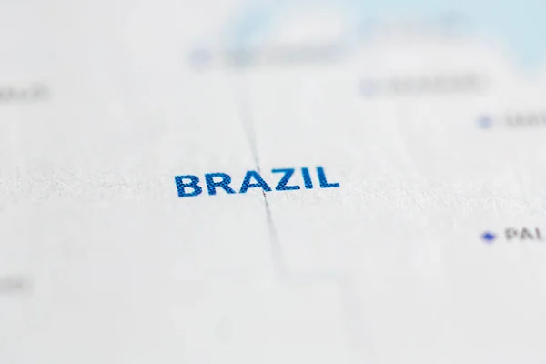 Brazilské Mapě — Stock fotografie