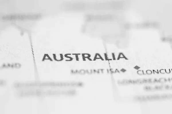 地図上のオーストラリア — ストック写真