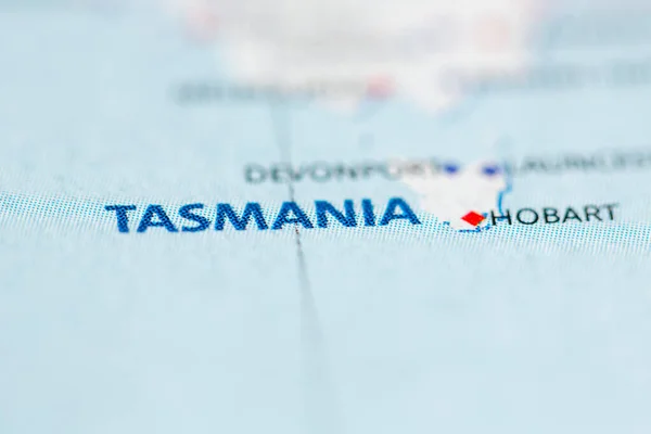 Tasmania Карте — стоковое фото