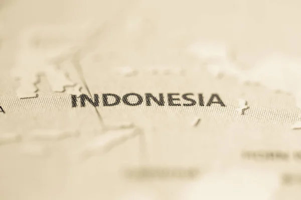 Indonesia Pada Peta — Stok Foto