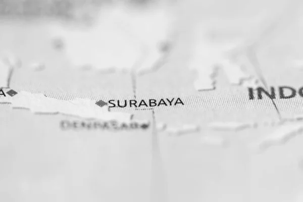 Soerabaja Indonesië Interactieve Kaart — Stockfoto