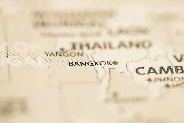 Bangkok Tailandia Mapa — Foto de Stock