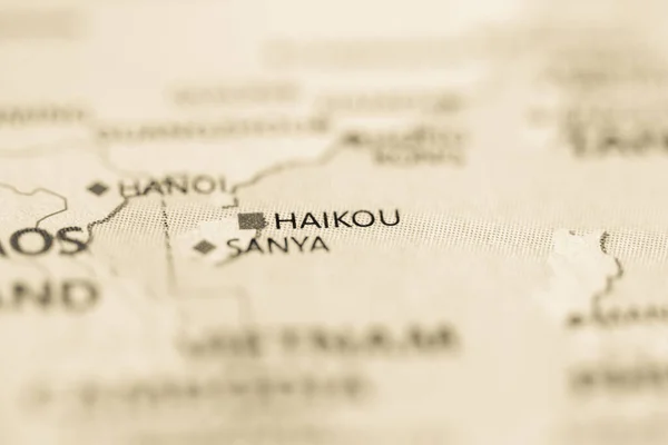 Haikou China Map — Stock Photo, Image
