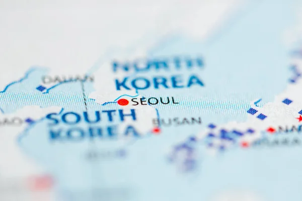 Seoul Zuid Korea Kaart — Stockfoto