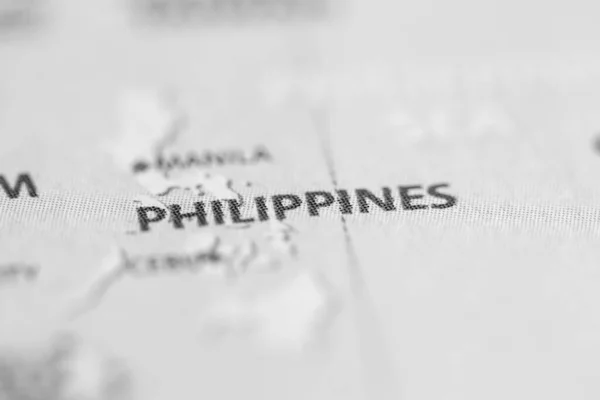 Filipíny Mapě — Stock fotografie