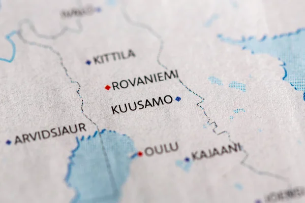 Kuusamo City Map — Foto de Stock