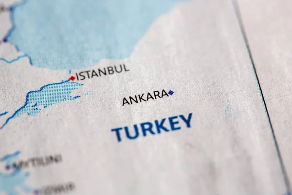 Ankara City Map — Φωτογραφία Αρχείου