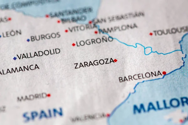 Zaragoza City Map — Foto de Stock
