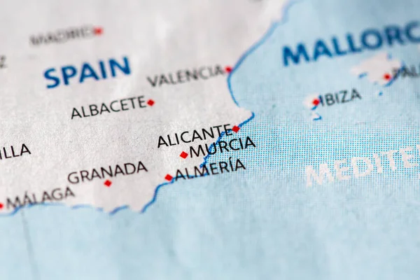 Alicante City Map — Foto de Stock
