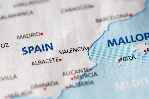 Valencia City Map — Foto de Stock