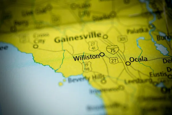 Williston Florida Usa Map — Stok fotoğraf