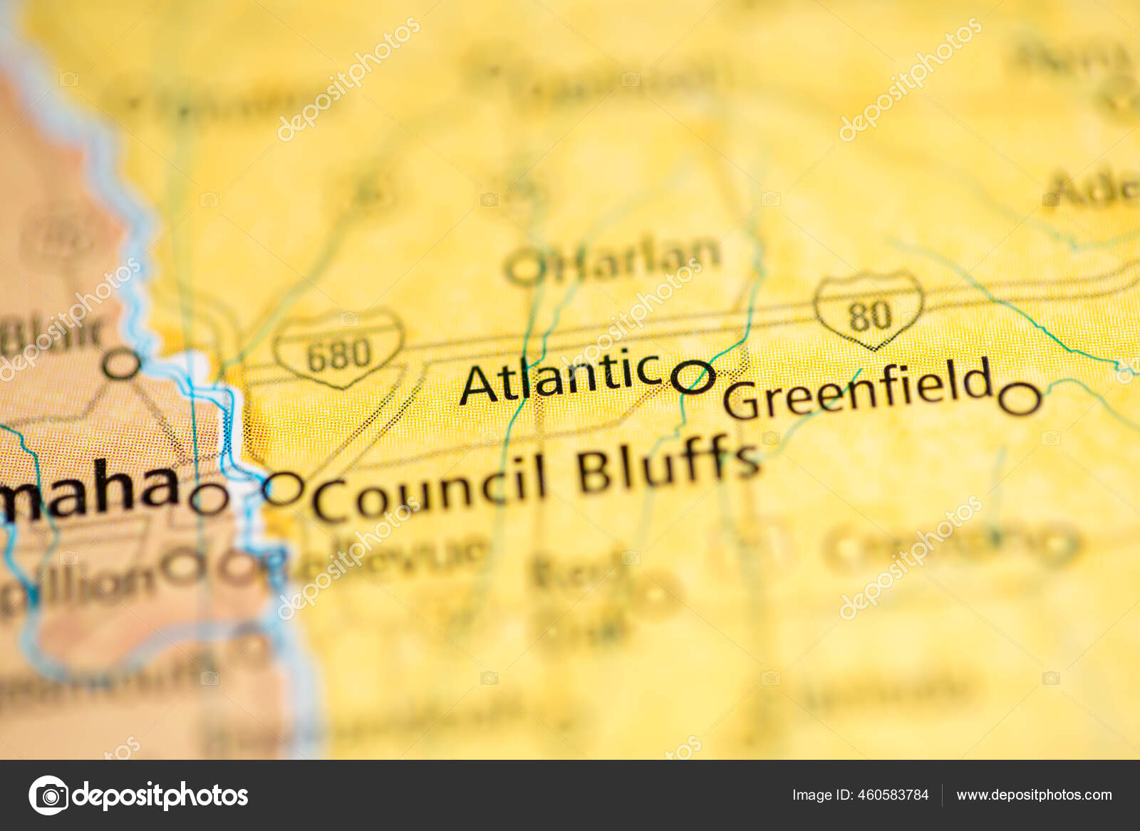 Atlantic Iowa Usa Map Stock Photo by ©aliceinwonderland2020 460583784