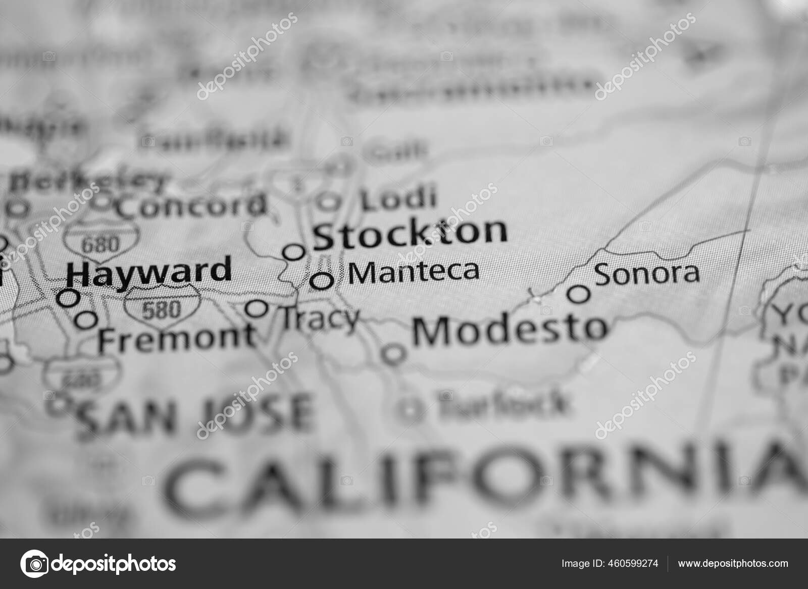 Manteca California Usa Map Stock Photo by ©aliceinwonderland2020 460599274