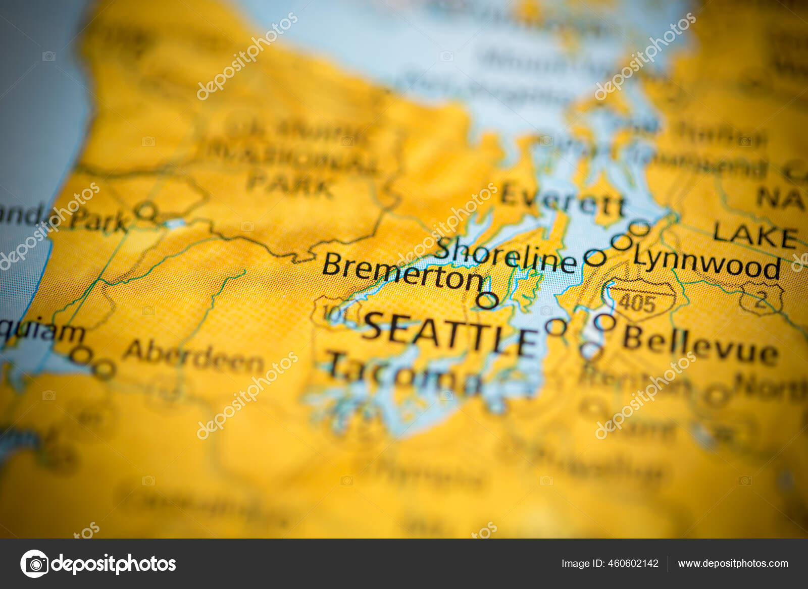 Bremerton Washington Usa Map Stock Photo by ©aliceinwonderland2020
