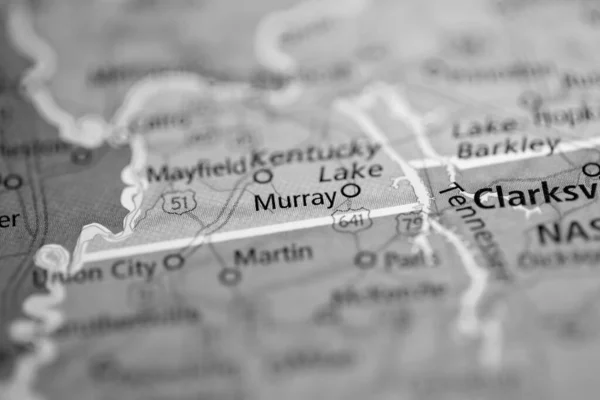 Murray Kentucky Usa Mapa —  Fotos de Stock