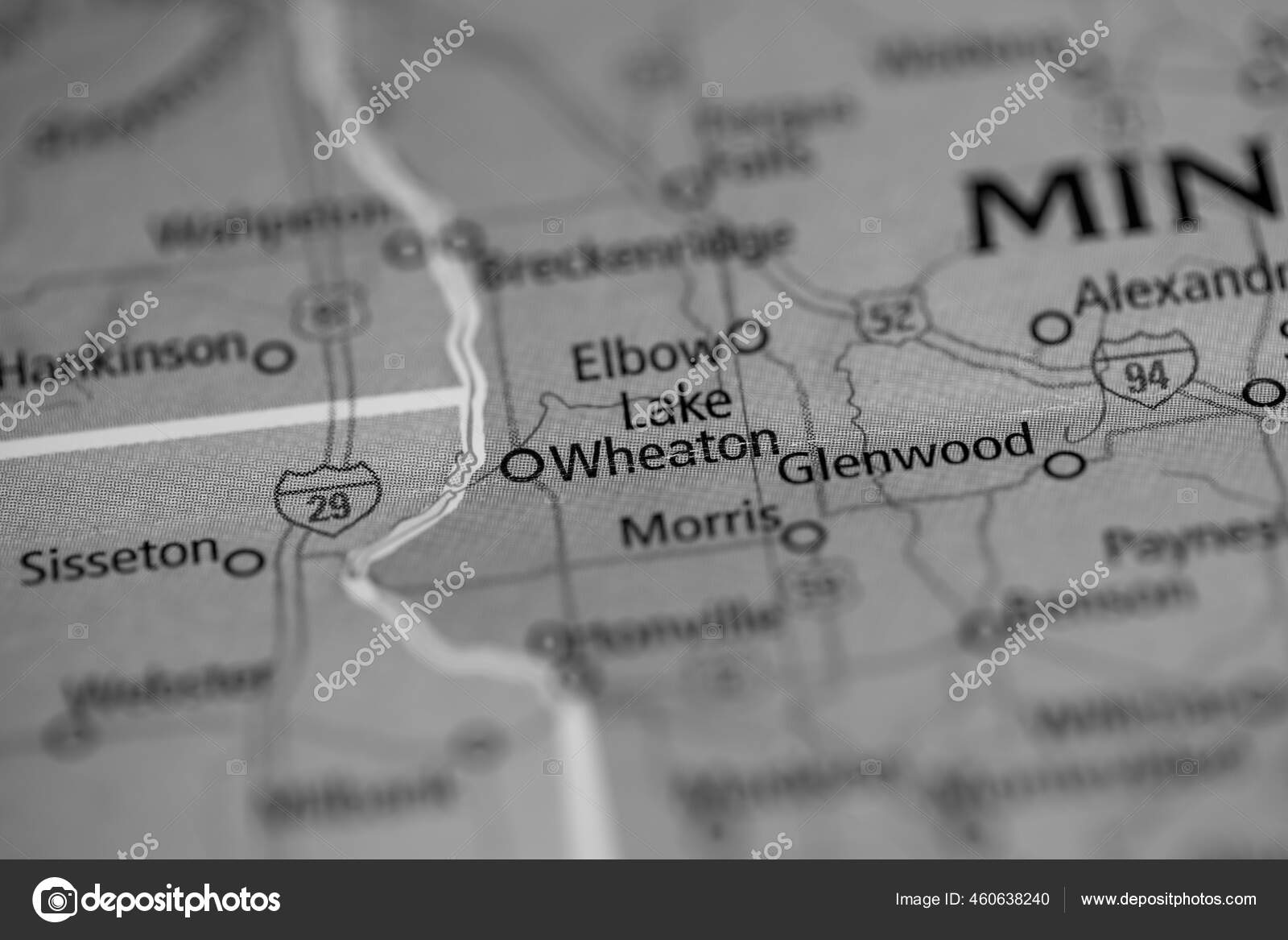Lake Wheaton Minnesota Usa Map — Stock Photo © aliceinwonderland2020