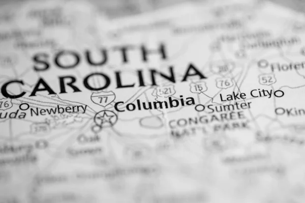 Columbia South Carolina Usa Map — Stock Photo, Image