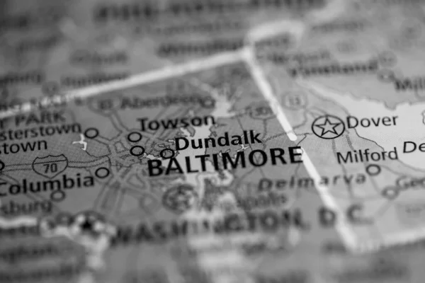 Dundalk Maryland Usa Map — Fotografia de Stock