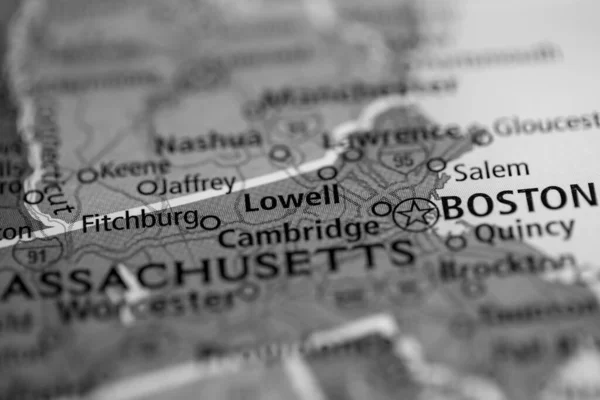 Lowell Massachussetts Usa Map — Photo