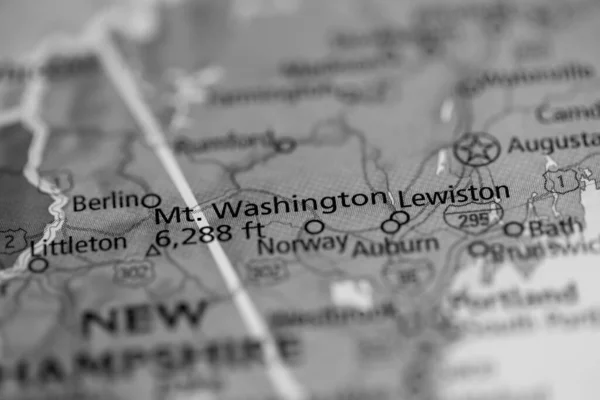 Washington Maine Usa Mapa —  Fotos de Stock