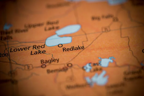 Redlake Minnesota Usa Map — Fotografia de Stock