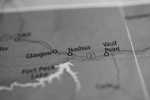 Nashua Montana Usa Map — Foto Stock