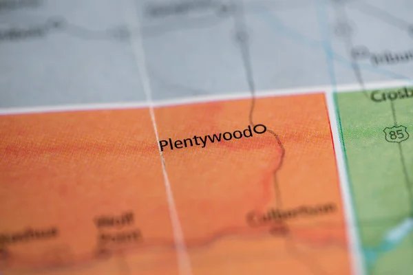 Plentywood Montana Usa Map — Stok fotoğraf