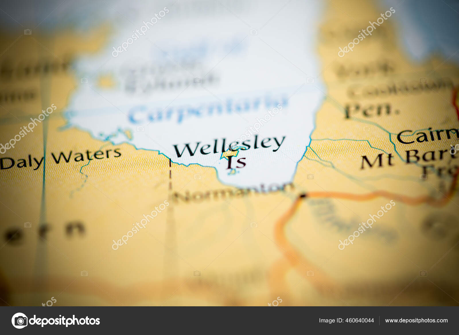 Wellesley Island Australia Map Stock Photo by ©aliceinwonderland2020
