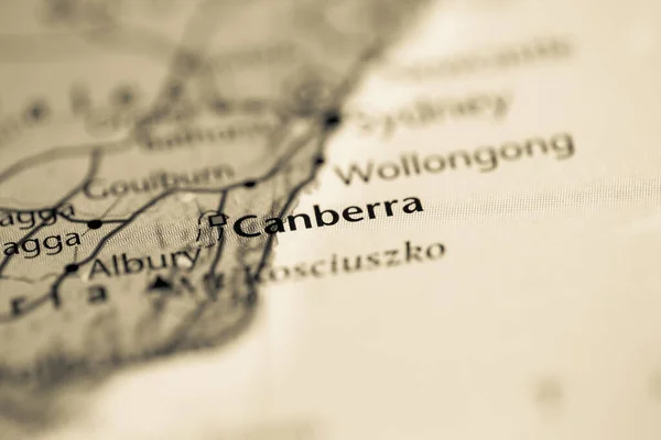 Canberra Australia Map — Stock Photo, Image