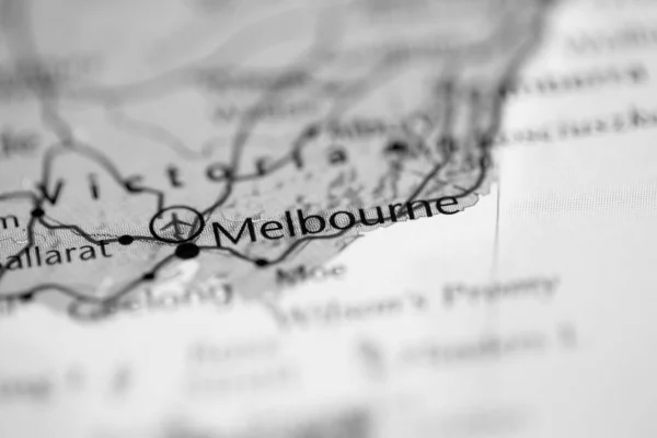Мельбурн Австралія Карті — стокове фото