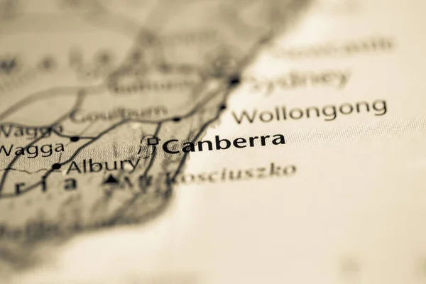 Canberra Australia Map — Stock Photo, Image