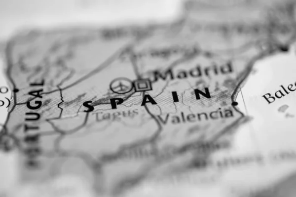Španělsko Mapě — Stock fotografie