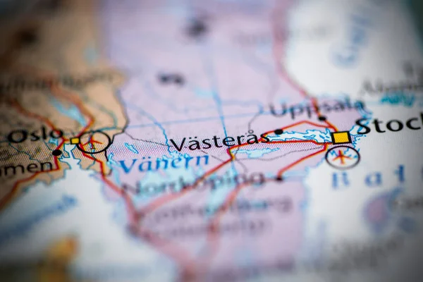 Vasteras Sweden Map — Stock Photo, Image