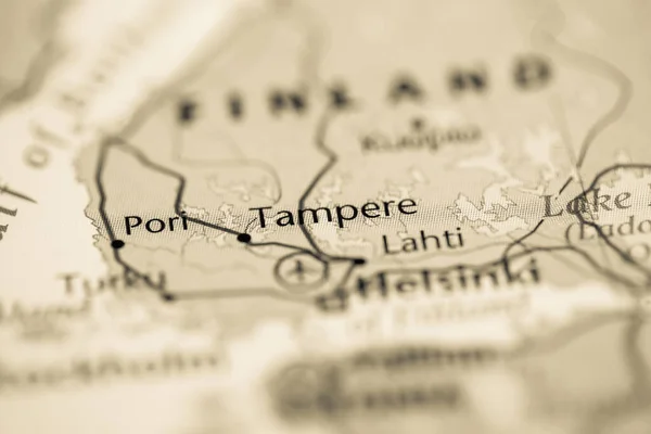 Tampere Finland Map — Stock Photo, Image