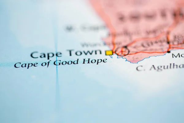 Cape of Good Hope. South Africa on the map