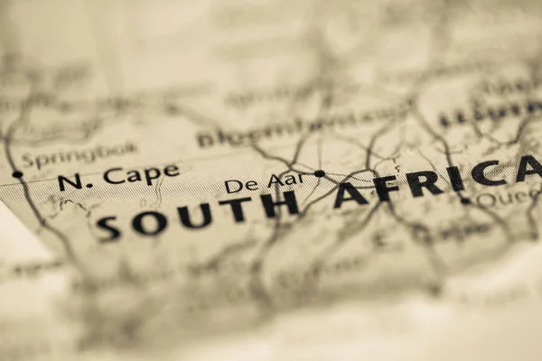 Aar Sudafrica Sulla Mappa — Foto Stock