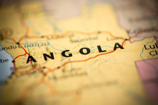 Angola Mapa — Foto de Stock