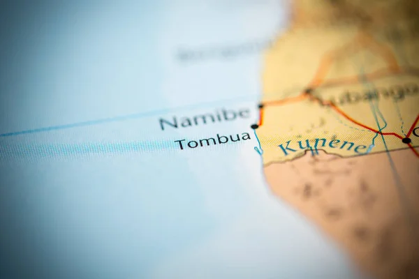 토마부아 지도에 나오는 앙골라 — 스톡 사진