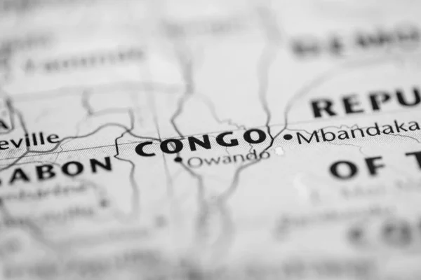 Congo Mapa — Foto de Stock