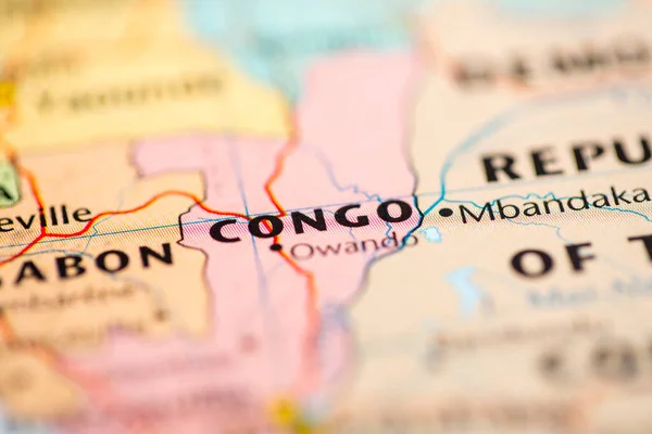 Congo Mapa — Foto de Stock