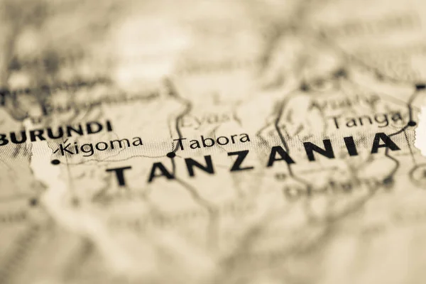 Tabora Tanzania Mapa — Foto de Stock