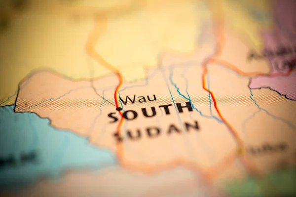 Wau South Sudan Map — Stock Photo, Image