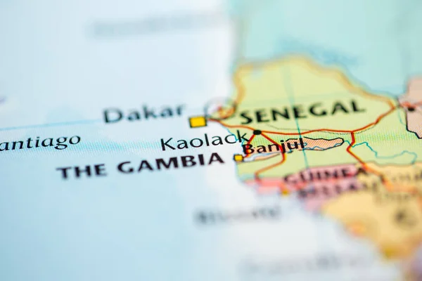 Kaolack Senegal Mapa — Foto de Stock