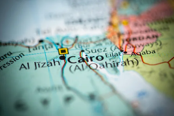 カイロ 地図上のエジプト — ストック写真