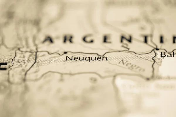 Neuquén Argentina Mapa — Foto de Stock