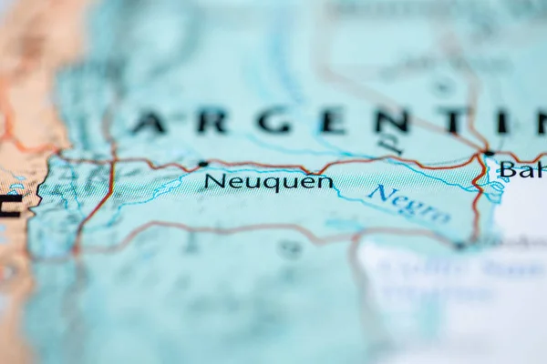 Det Neuquen Argentina Kartan — Stockfoto