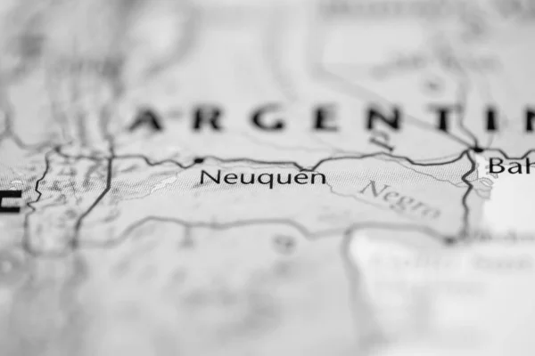 Det Neuquen Argentina Kartan — Stockfoto