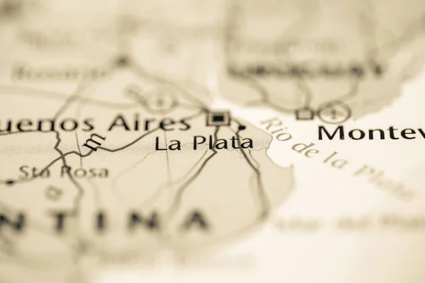 Plata Argentina Mapa — Foto de Stock