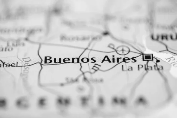 Buenos Aires Argentina Mapa — Foto de Stock