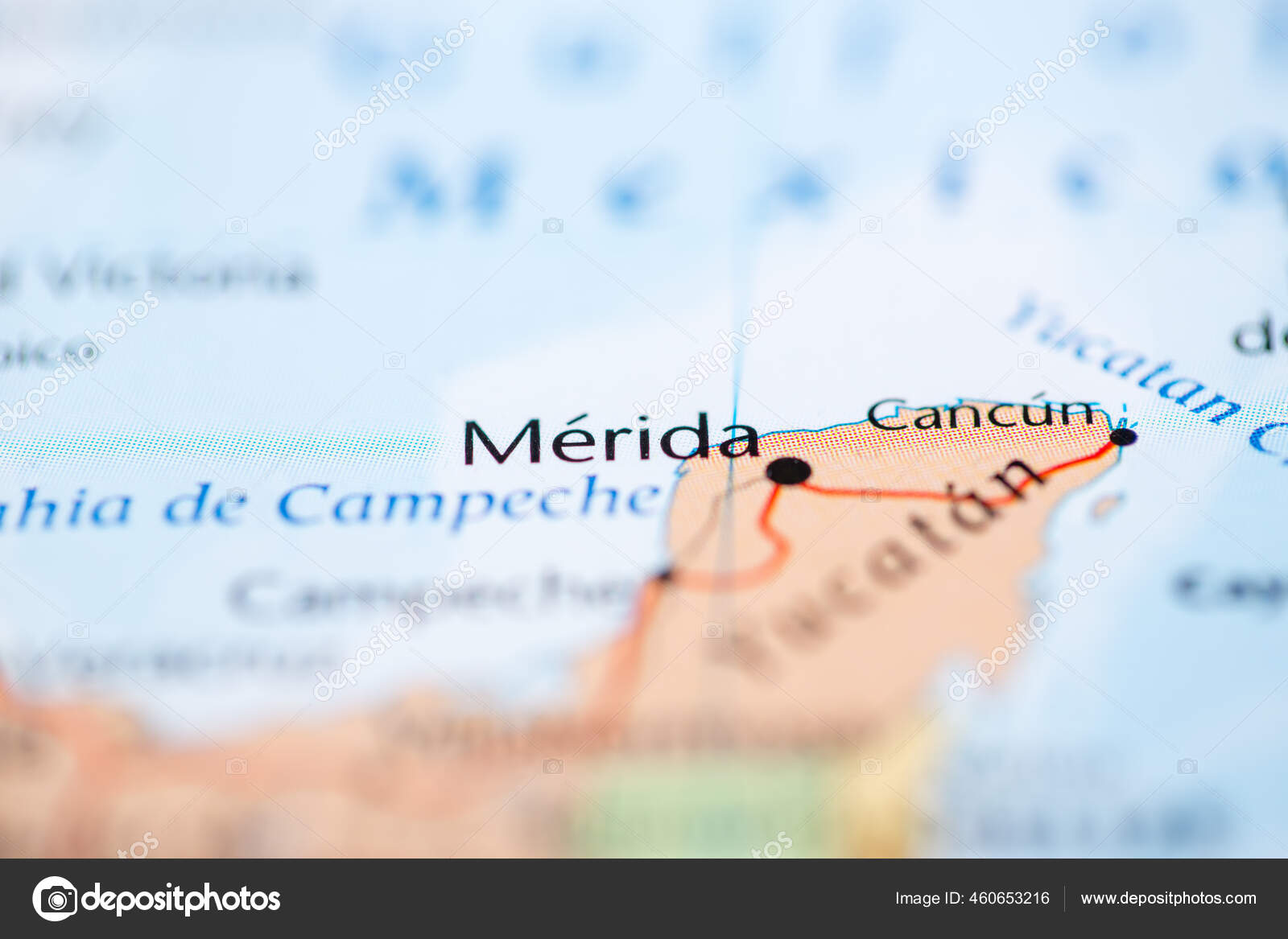 Merida Mexico Map Stock Photo by ©aliceinwonderland2020 460653216